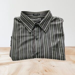 Van Heusen Men's Dark Striped Button-Down Shirt